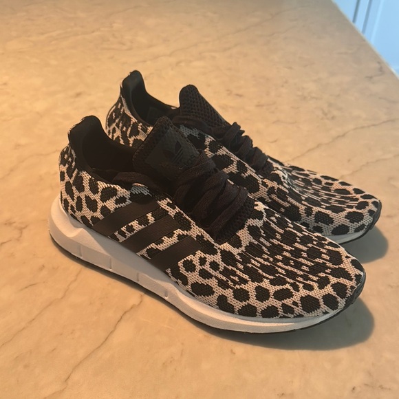 Adidas Black and White Animal Print comfortable Stylish Sneakers - Picture 1 of 7